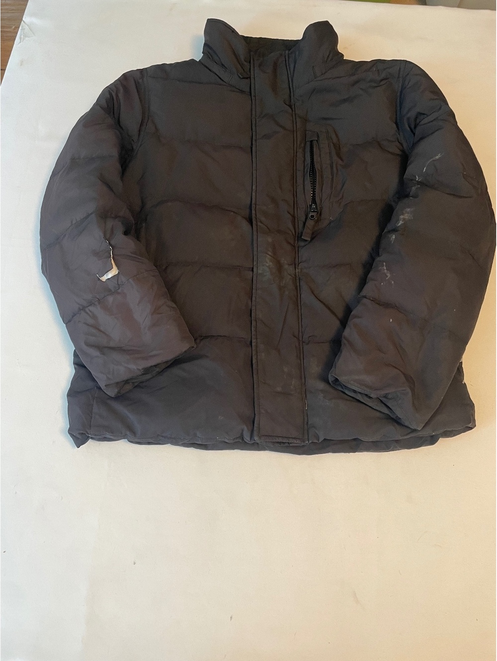 Marc New York Andrew Marc Black Puffer Jacket with Zipper Pockets